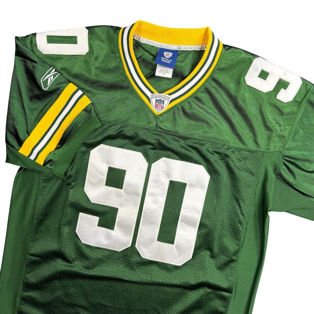 Reebok Green Bay Packers B.J. Raji #90 On Field NFL Jersey Size 46 Green